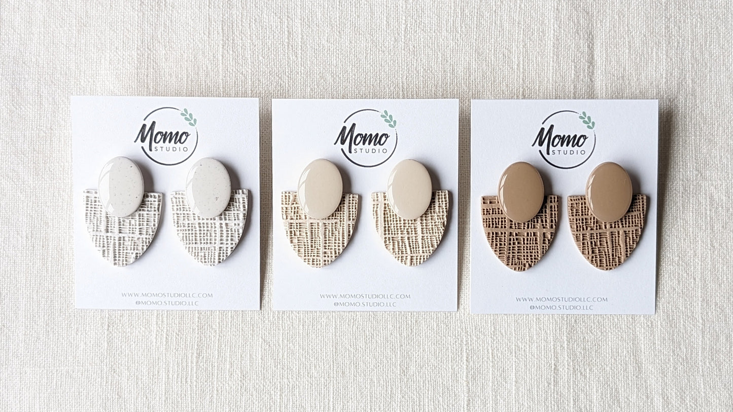 Statement Stud - Strong Neutrals Palette - Silk