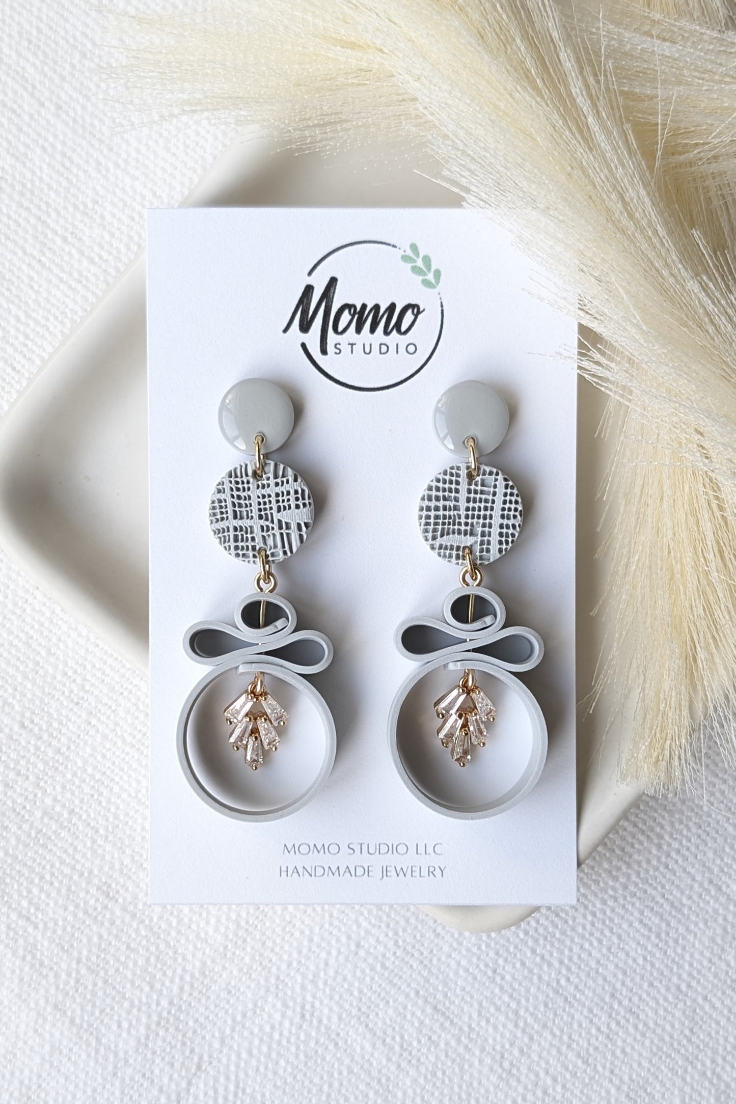 Dangles #2 - Ribbon Collection - Neutral Floral Palette #1