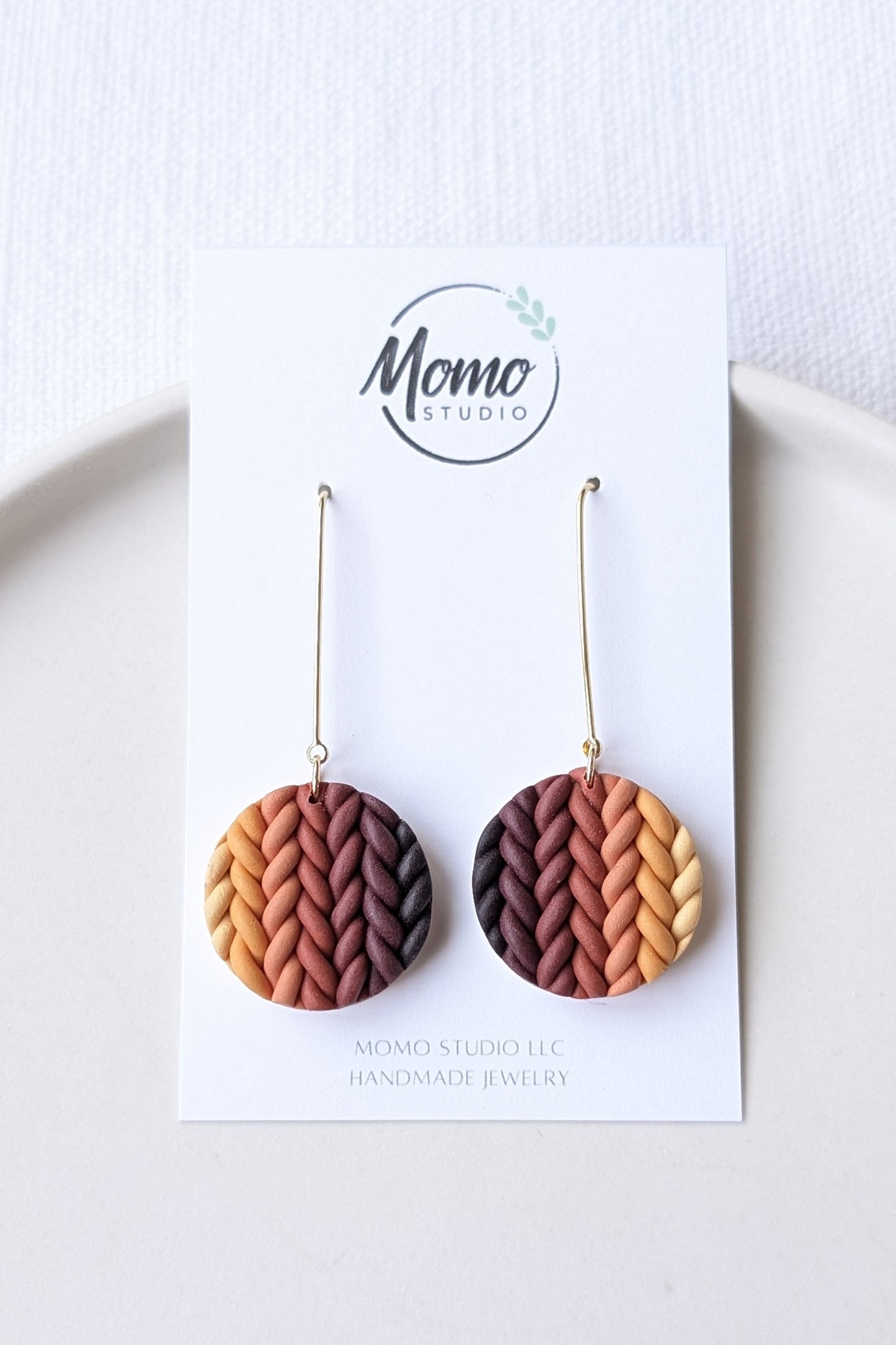 (MADE TO ORDER) Dangles #3 - Extruded Clay - Fall Leaves Palette #1