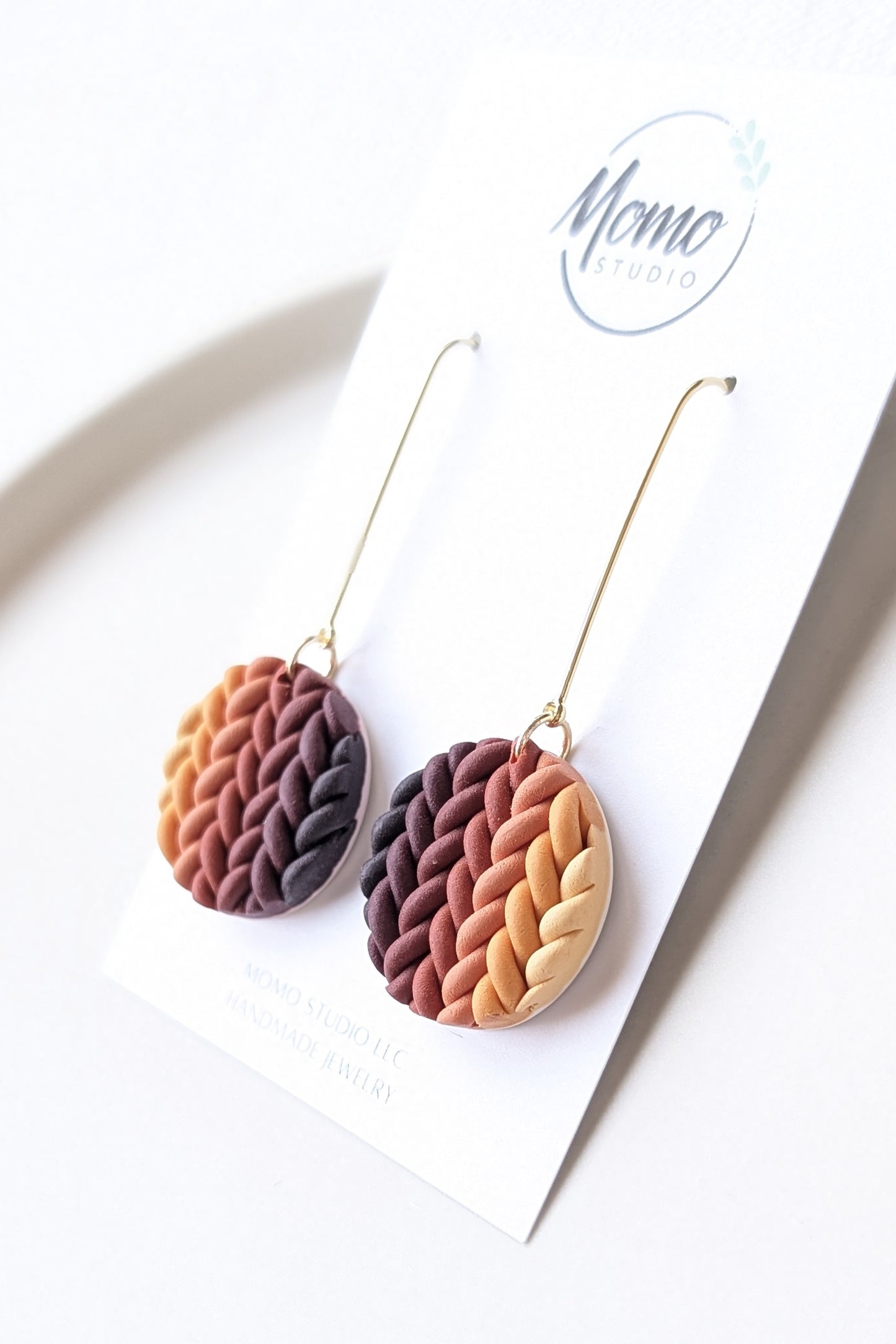 (MADE TO ORDER) Dangles #3 - Extruded Clay - Fall Leaves Palette #1