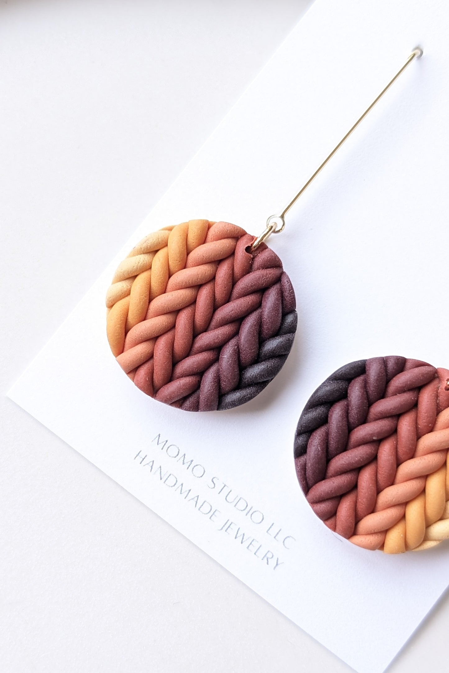 (MADE TO ORDER) Dangles #3 - Extruded Clay - Fall Leaves Palette #1