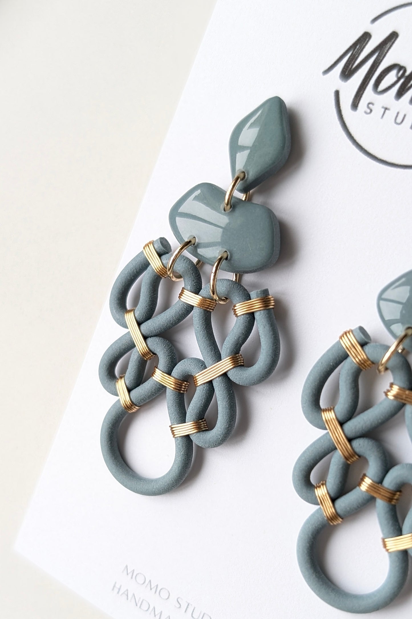 Dangles #1 - Extruded Clay Collection - Colors Of The Year Palette - Mapped Blue