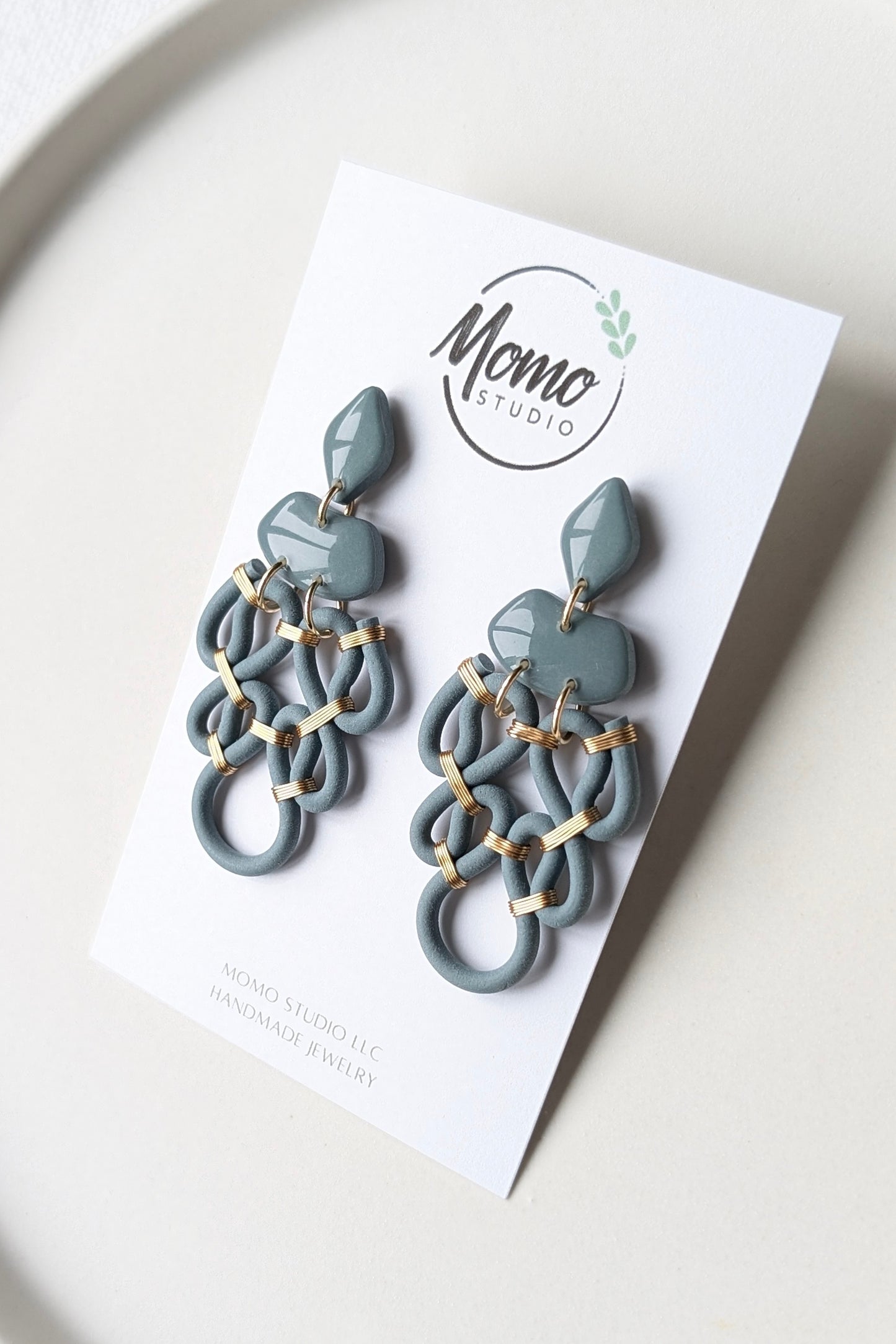 Dangles #1 - Extruded Clay Collection - Colors Of The Year Palette - Mapped Blue