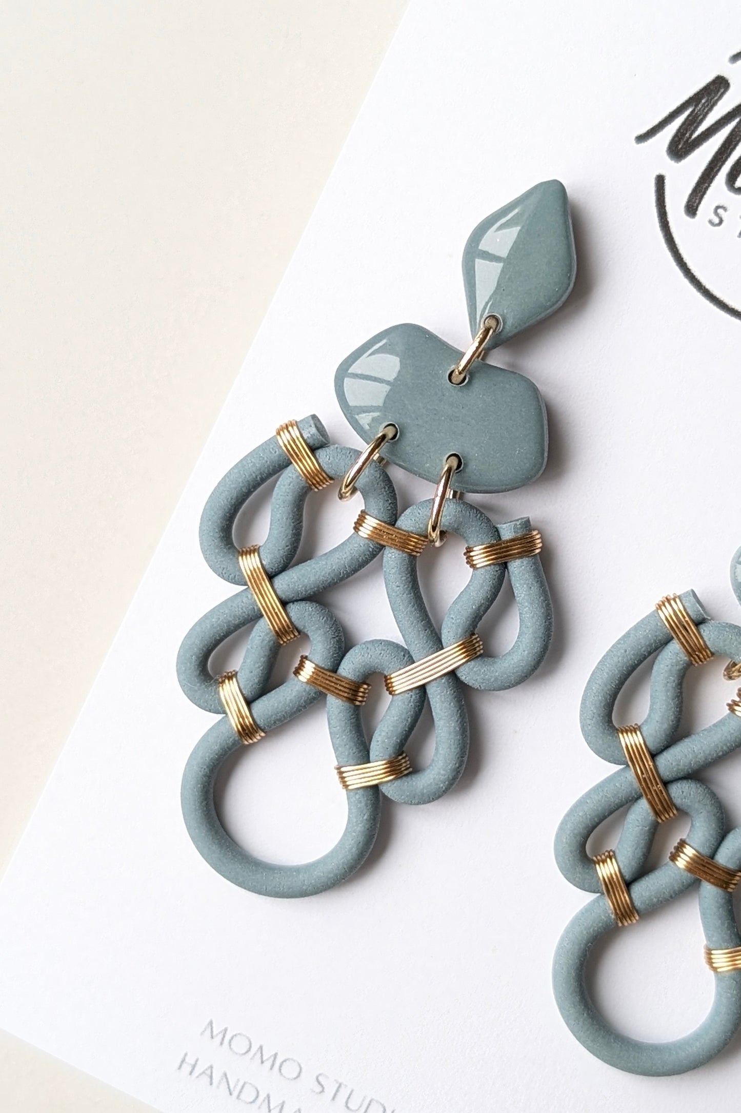 Dangles #1 - Extruded Clay Collection - Colors Of The Year Palette - Mapped Blue