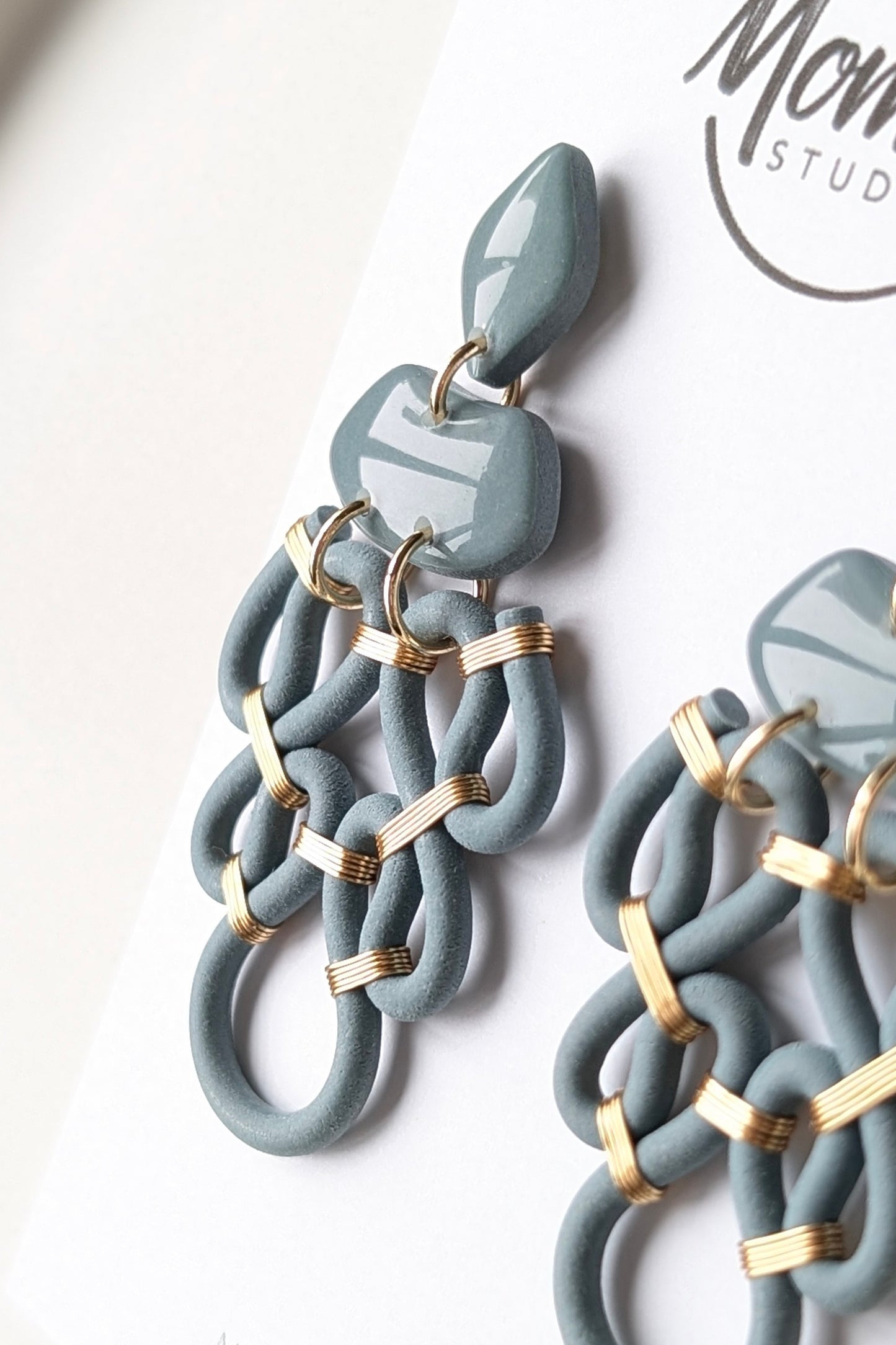 Dangles #1 - Extruded Clay Collection - Colors Of The Year Palette - Mapped Blue