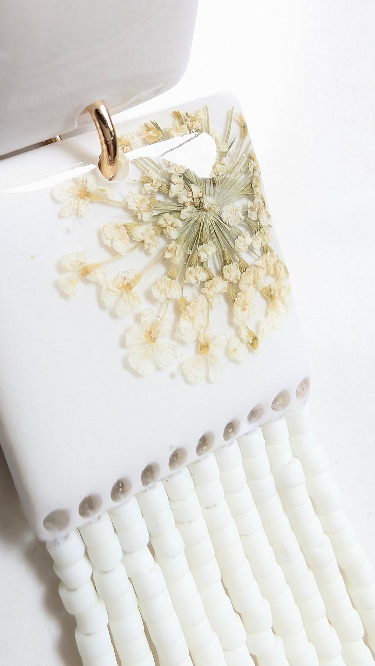 Dangles #2 - CLAY + MIYUKI BEADS + DRY FLOWERS COLLECTION