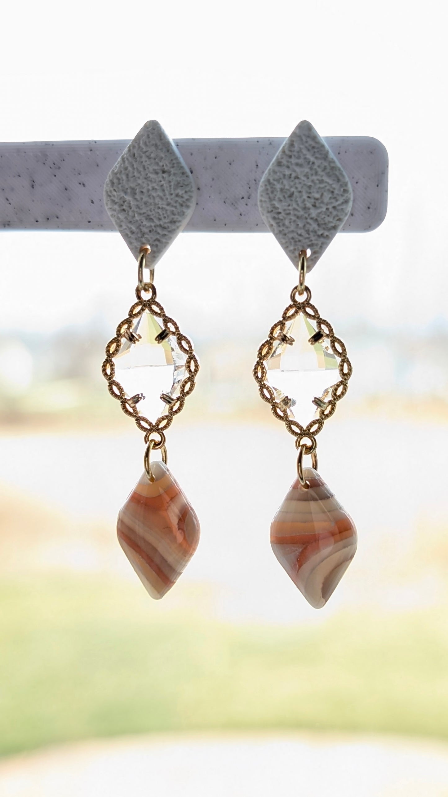 Dangles #16 - Geode Slab - Spring Flowers #1 Palette