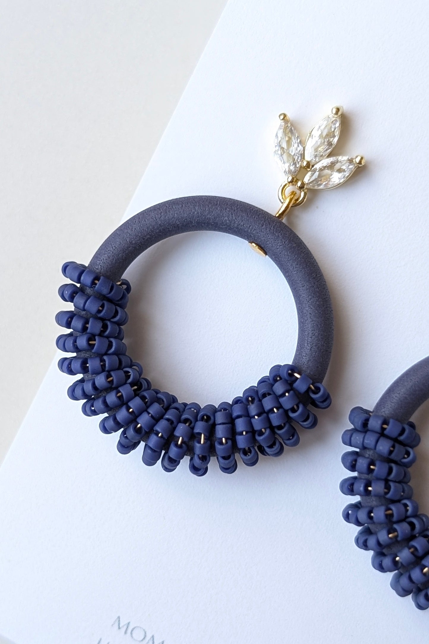 Beaded Hoops Collection - Mixed Palette (EBP1 - Gun Powder)