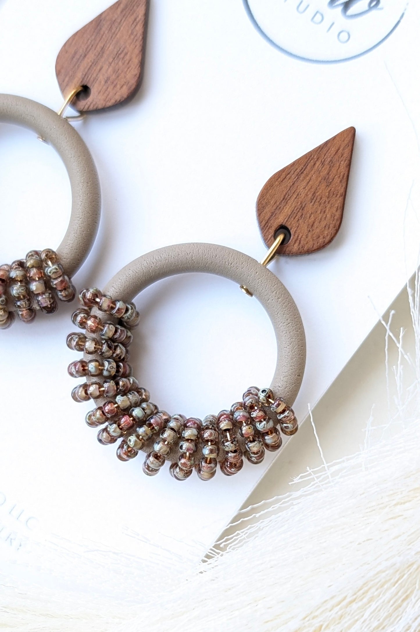 Beaded Hoops Collection - Mixed Palette (FP2 - Thatch)