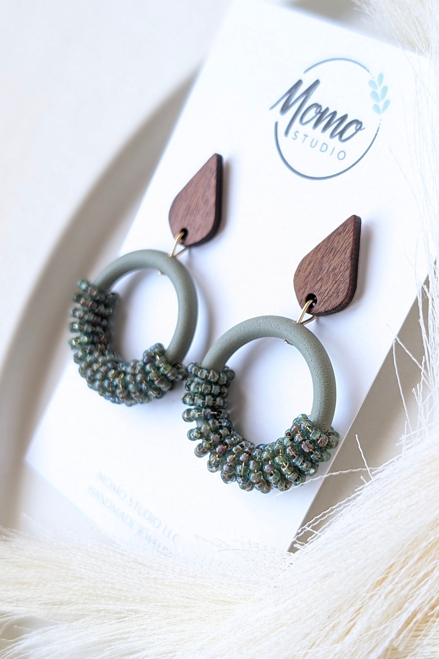 Beaded Hoops Collection - Mixed Palette (CP1 - Sage)