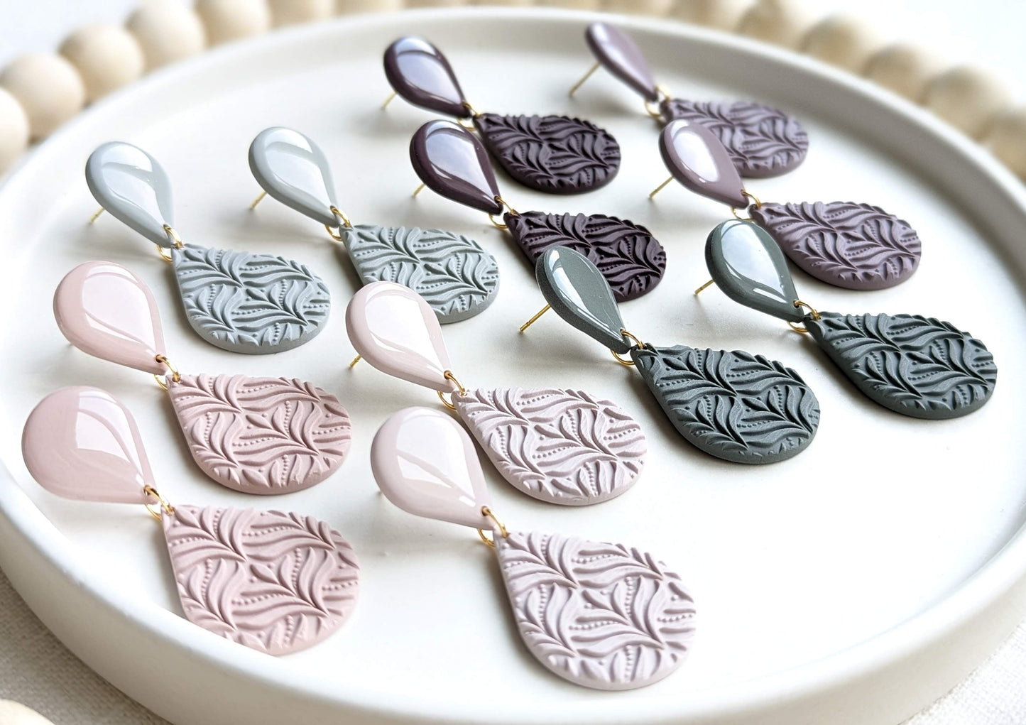 Double Textured Teardrop - Pebbles Palette #1