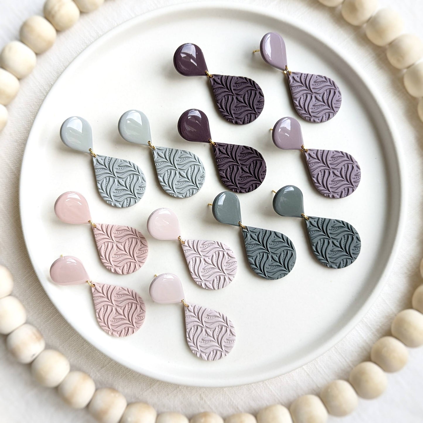 Double Textured Teardrop - Pebbles Palette #1