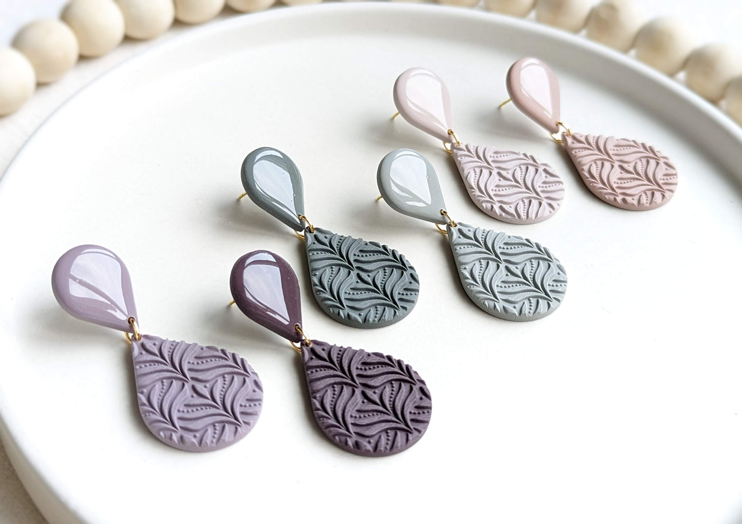 Double Textured Teardrop - Pebbles Palette #1