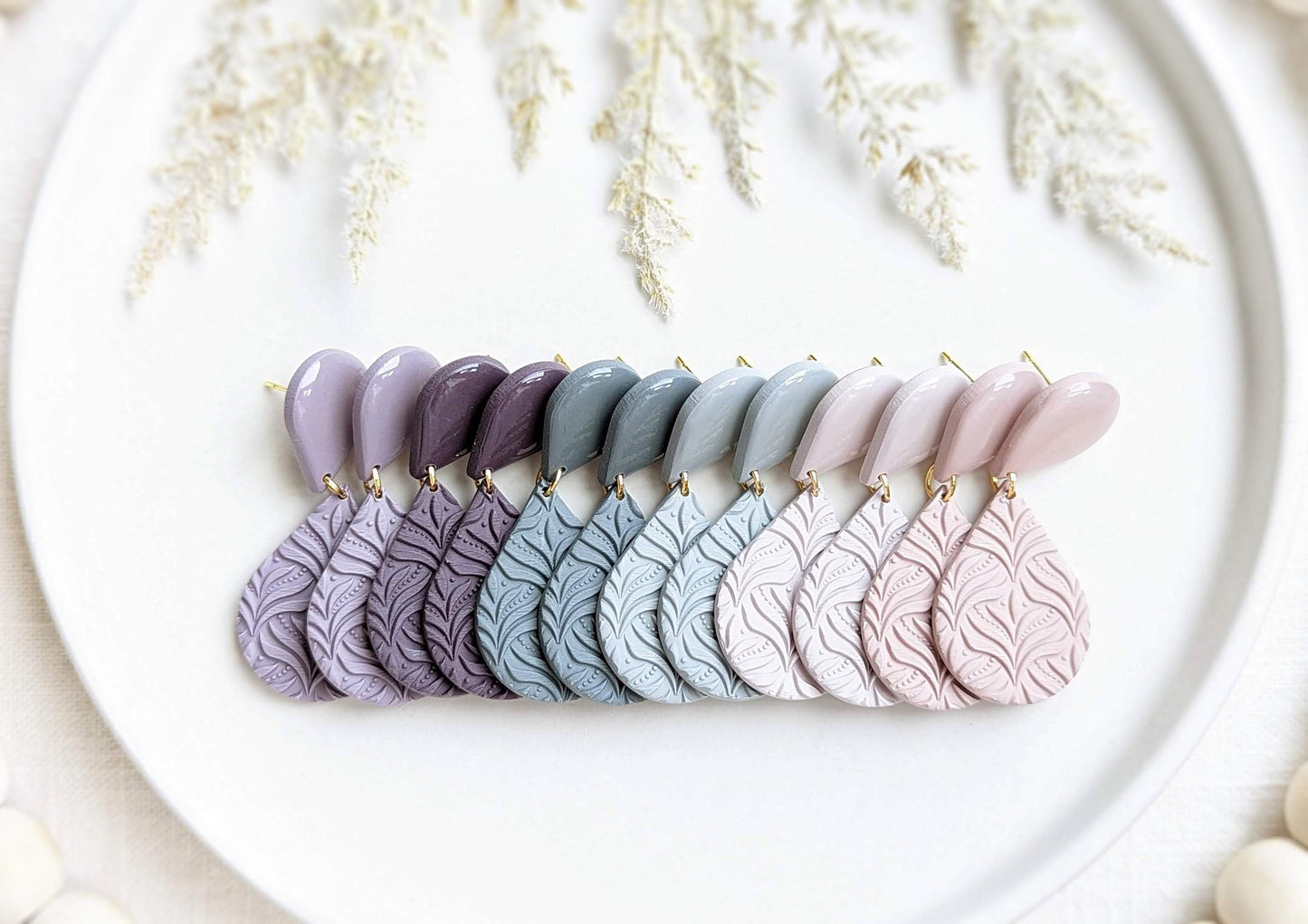 Double Textured Teardrop - Pebbles Palette #1
