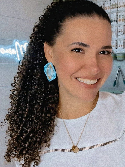 STATEMENT STUDS #1 - Clay Quilling Technique - Beachy Palette #1