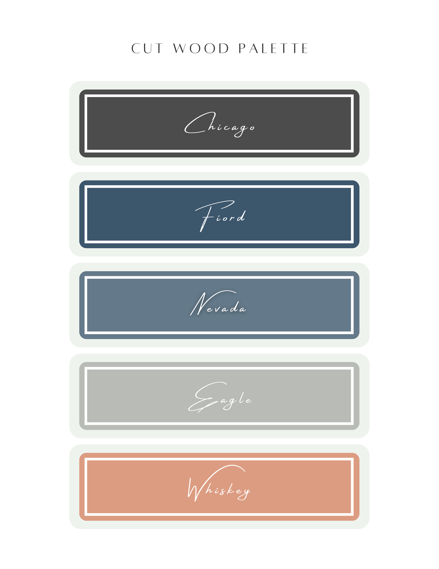 Color Recipe - Cut Wood Palette - NOT INCLUDED IN BUNDLE