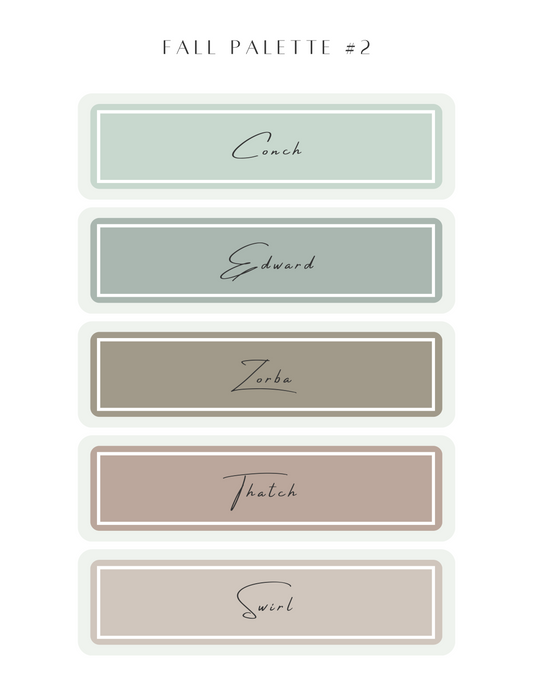 Color Recipe - Fall Palette #2