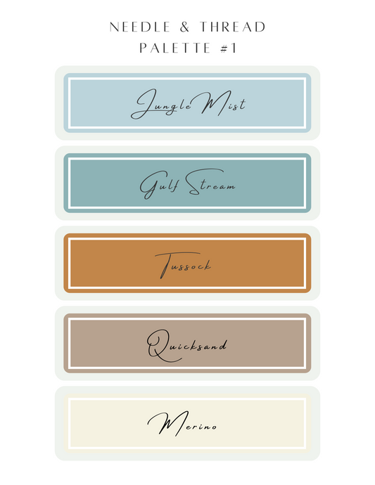 Color Recipe - Needle & Thread Palette #1