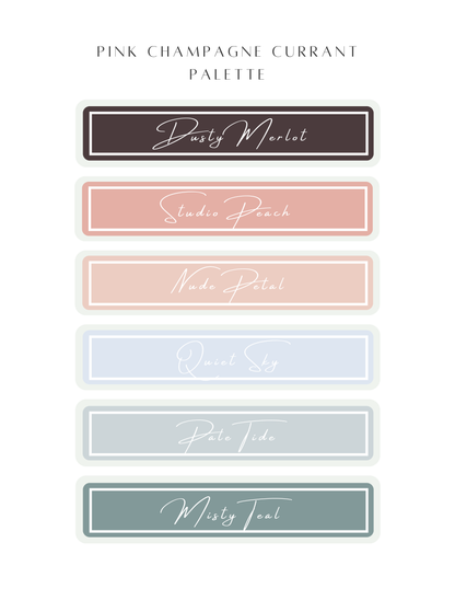 Color Recipe - Pink Champagne Currant Palette - NOT INCLUDED IN BUNDLE