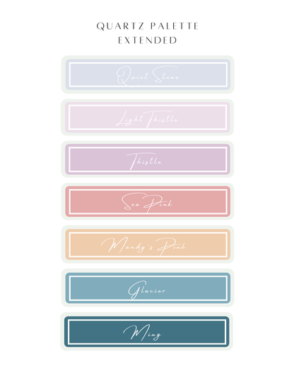 Color Recipe - Quartz Palette Extended - NOT INCLUDED IN BUNDLE