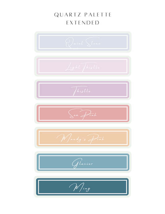Color Recipe - Quartz Palette Extended - NOT INCLUDED IN BUNDLE