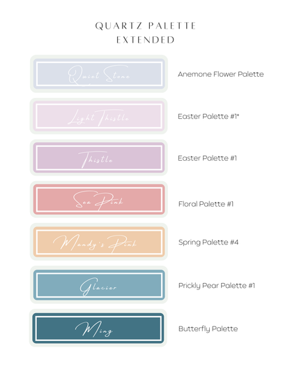 Color Recipe - Quartz Palette Extended - NOT INCLUDED IN BUNDLE