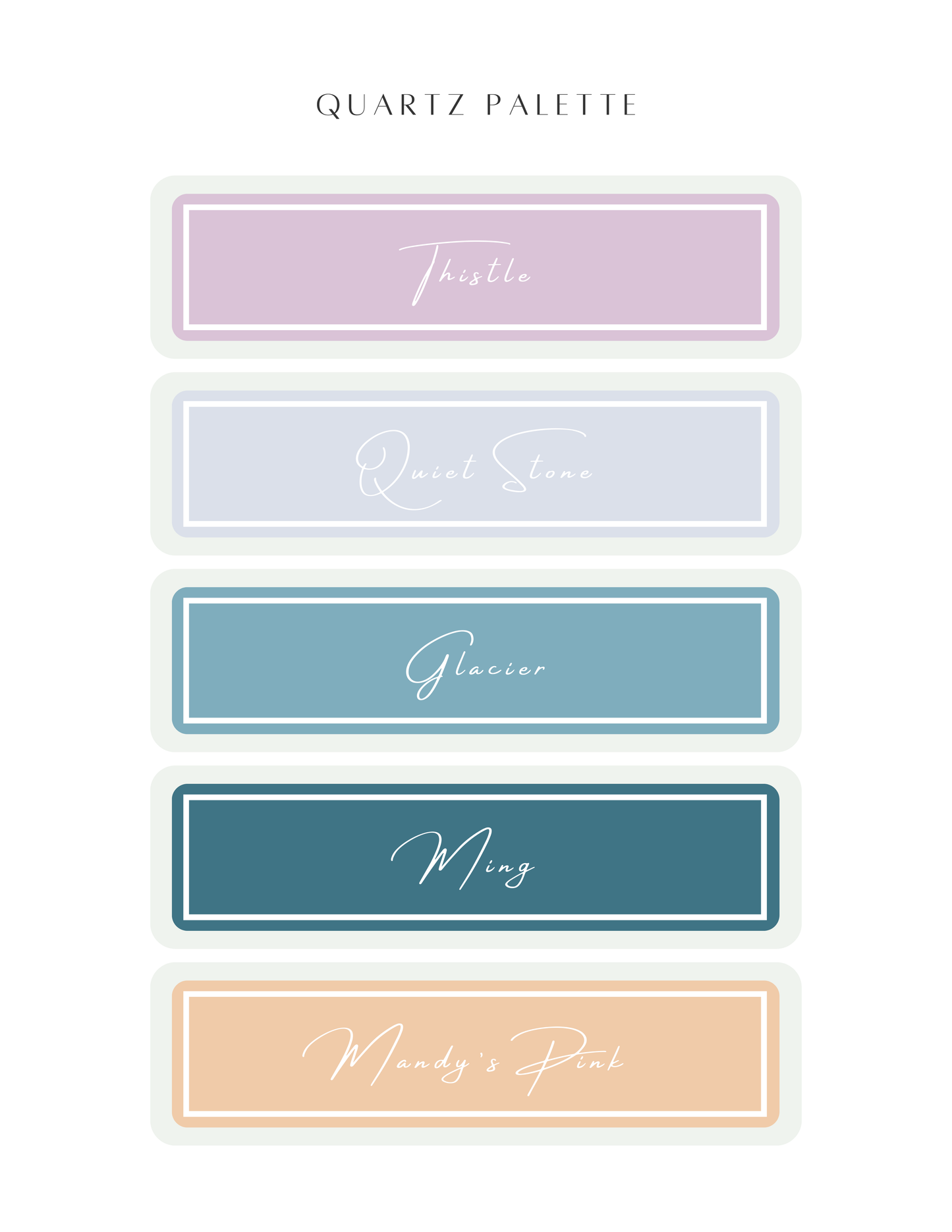 Color Recipe - Quartz Palette - NOT INCLUDED IN BUNDLE