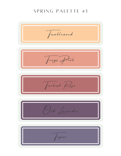 Color Recipe - Spring Palette #1