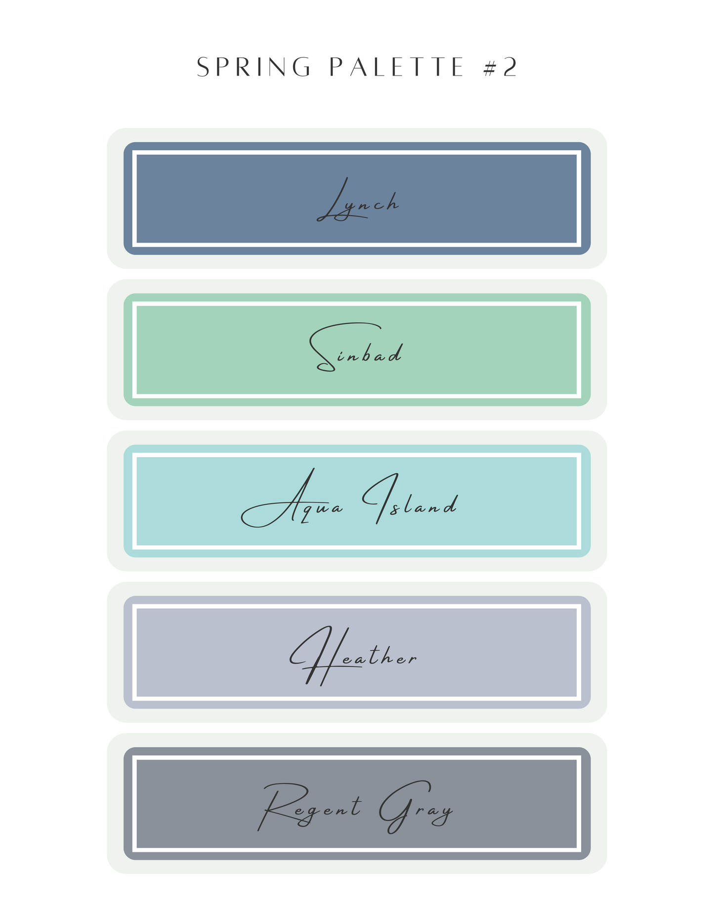 Color Recipe - Spring Palette #2