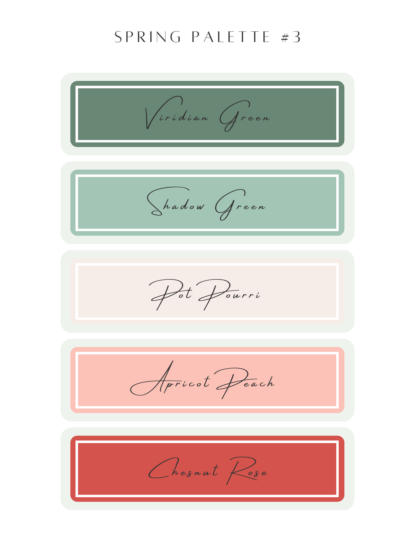 Color Recipe - Spring Palette #3