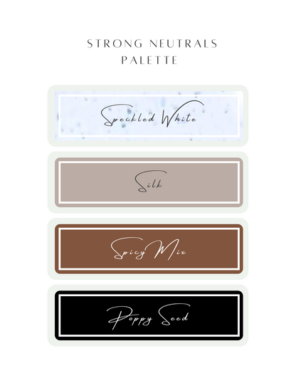 Color Recipe - Strong Neutrals