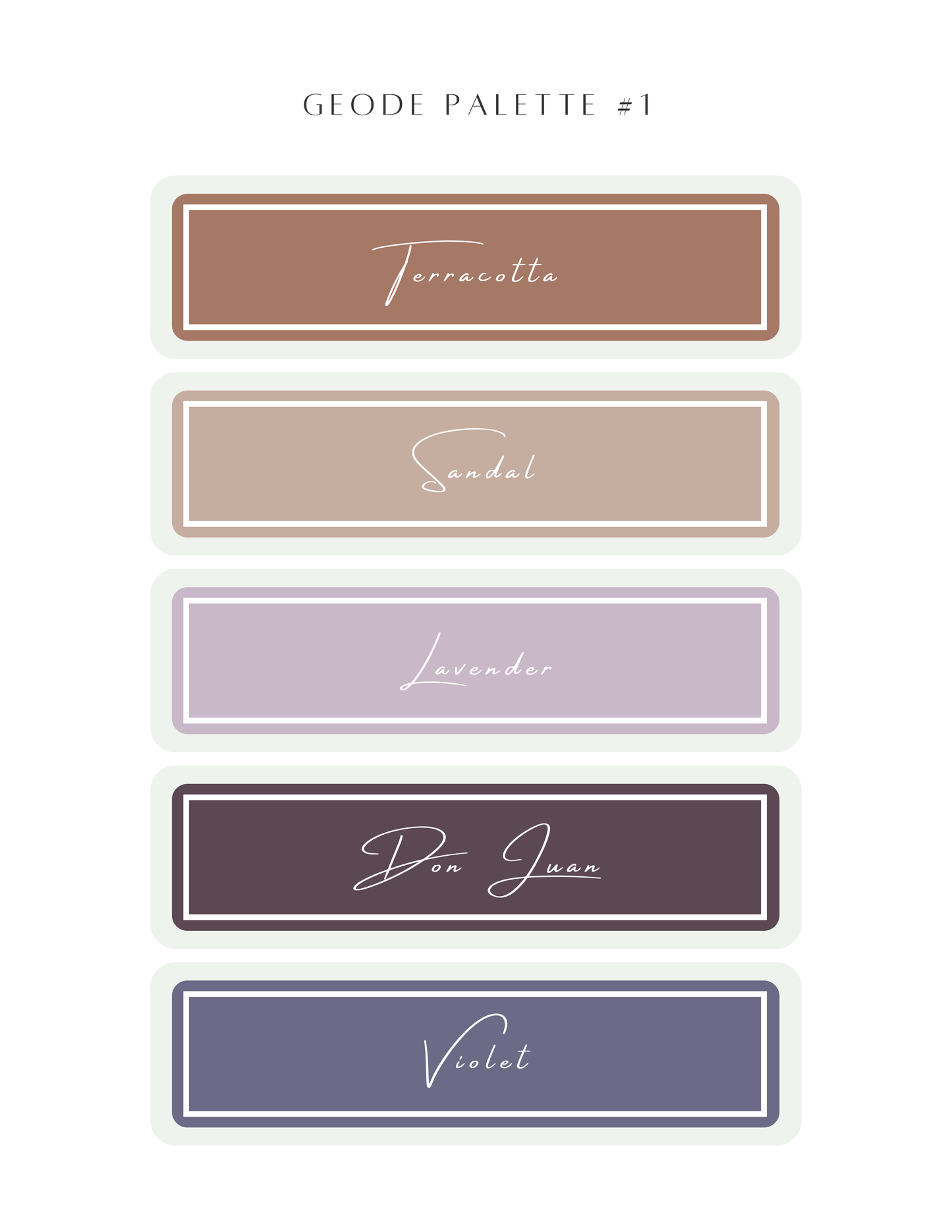 Color Recipe - Geode Palette #1 - NOT INCLUDED IN BUNDLE