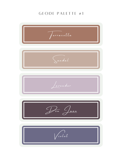 Color Recipe - Geode Palette #1 - NOT INCLUDED IN BUNDLE
