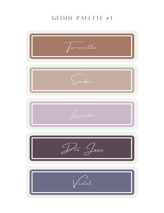 Color Recipe - Geode Palette #1 - NOT INCLUDED IN BUNDLE