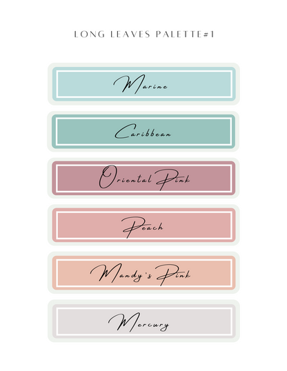 Color Recipe - Long Leaves Palette #1 - NOT INCLUDED IN BUNDLE