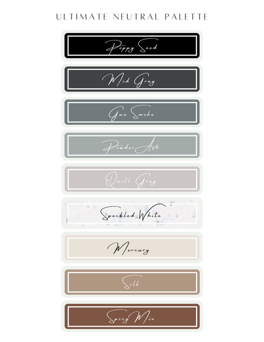 Color Recipe - Ultimate Neutral Palette