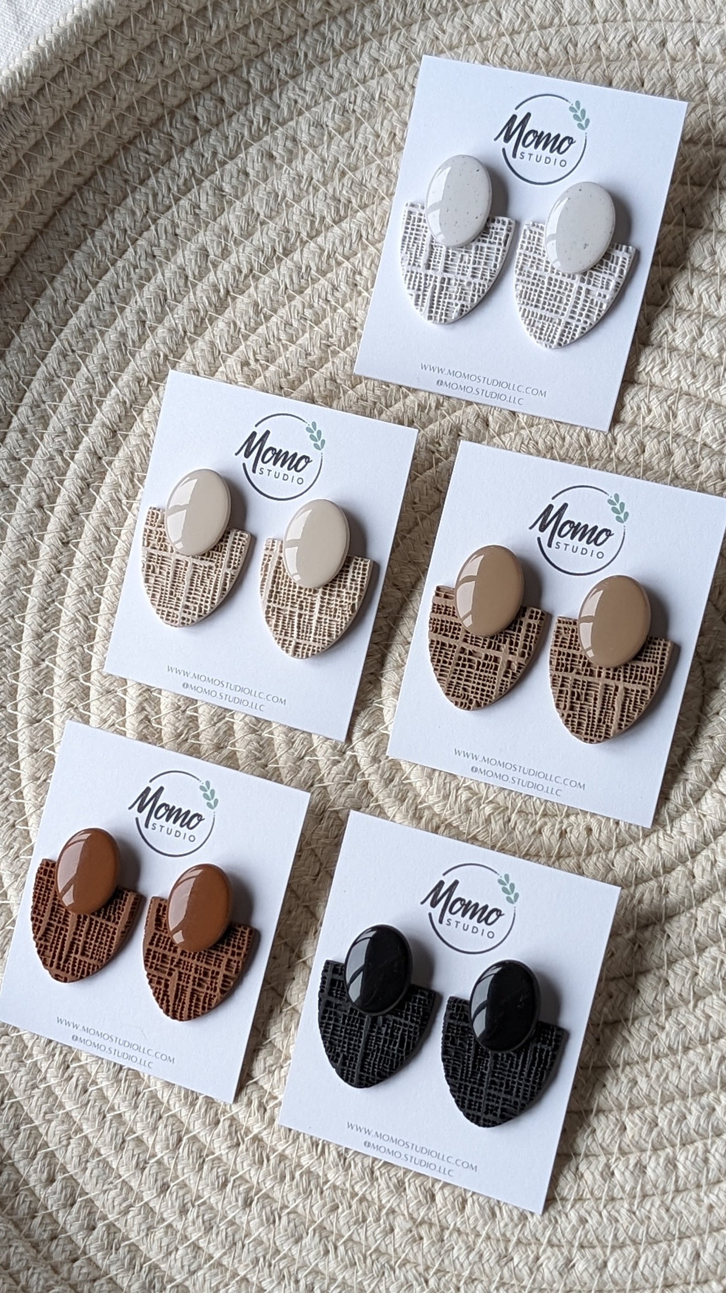 Statement Stud - Strong Neutrals Palette - Poppy Seed