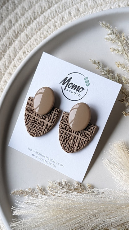 Statement Stud - Strong Neutrals Palette - Silk