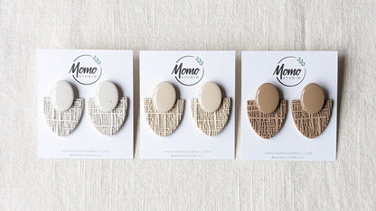Statement Stud - Strong Neutrals Palette - Silk