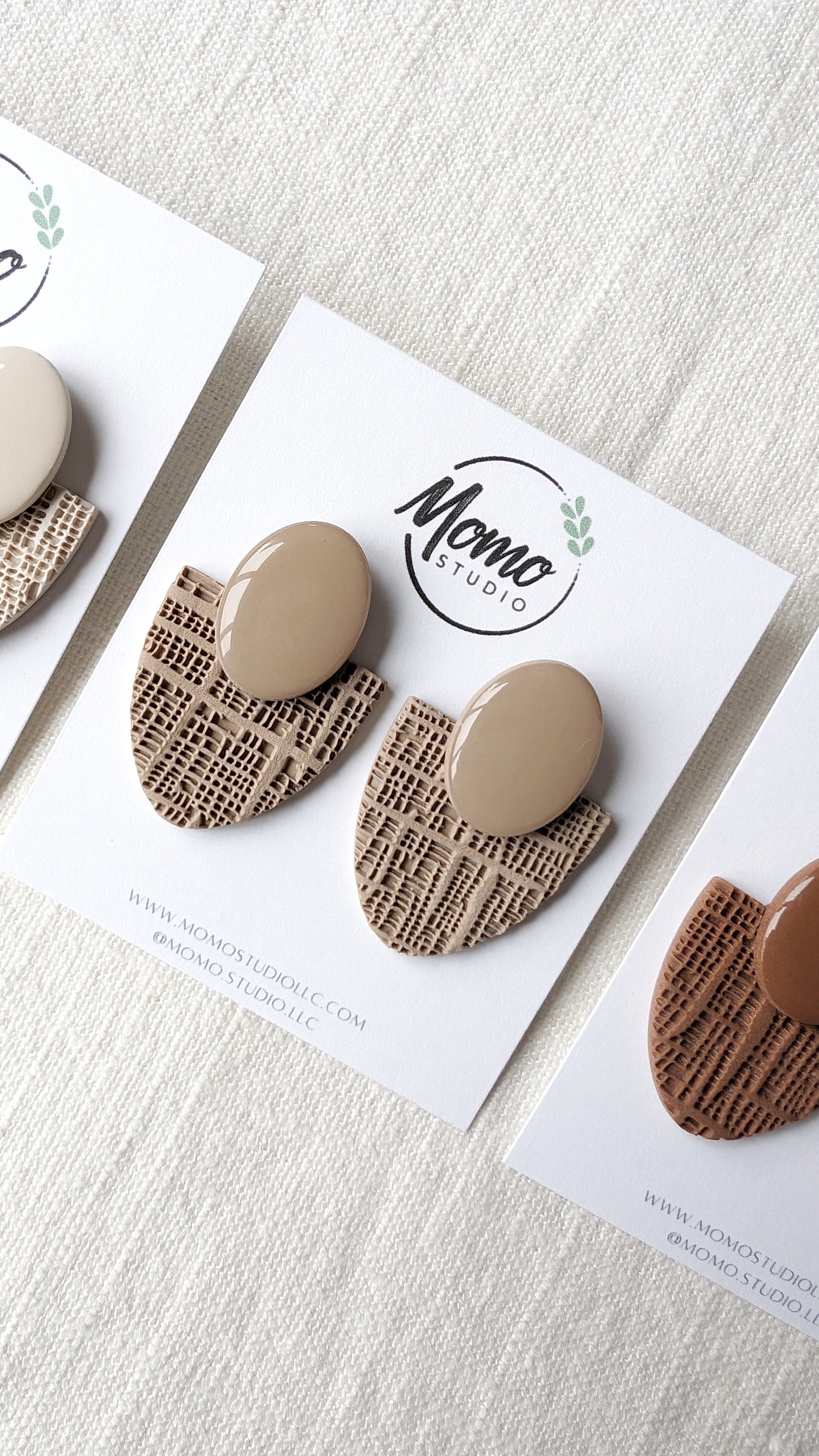 Statement Stud - Strong Neutrals Palette - Silk