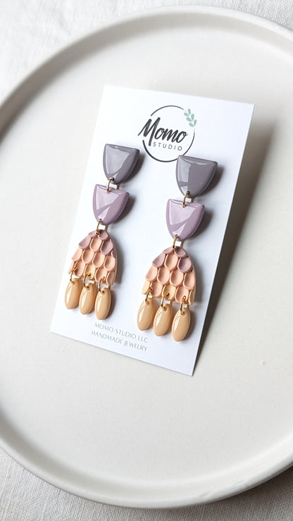 Dangles #8 - Pushed Clay Slab #3 - Spring Palette #1