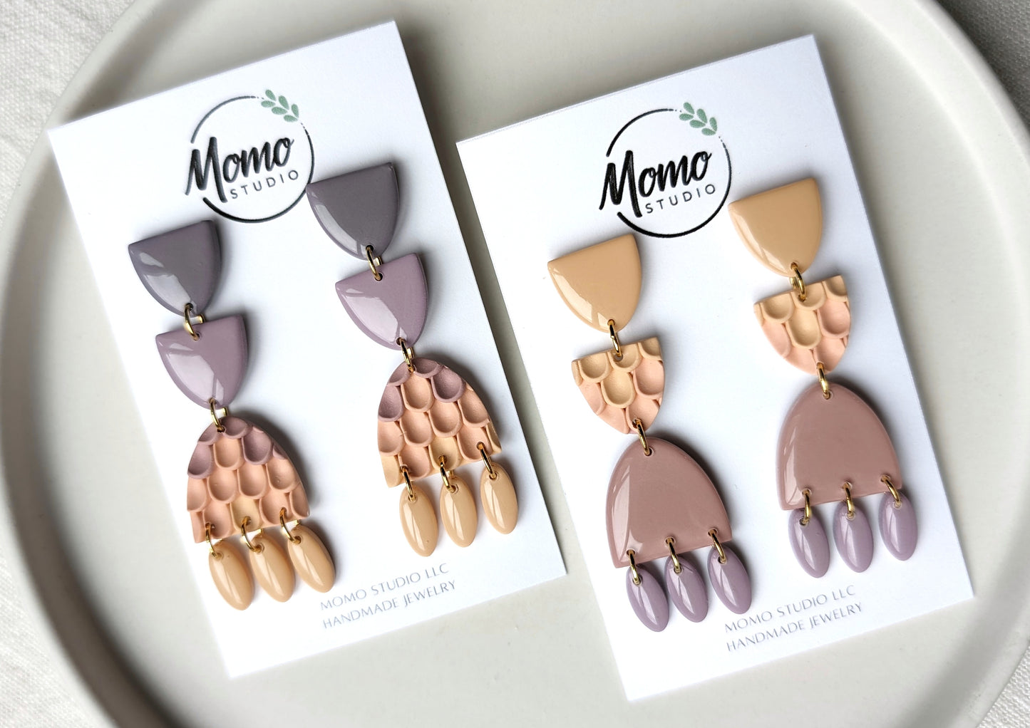 Dangles #8 - Pushed Clay Slab #3 - Spring Palette #1