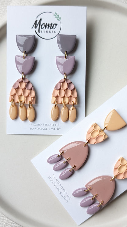 Dangles #8 - Pushed Clay Slab #3 - Spring Palette #1