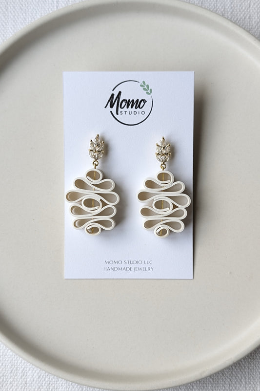 Dangle #5.6 - Ribbon Collection - ALMOST WHITE