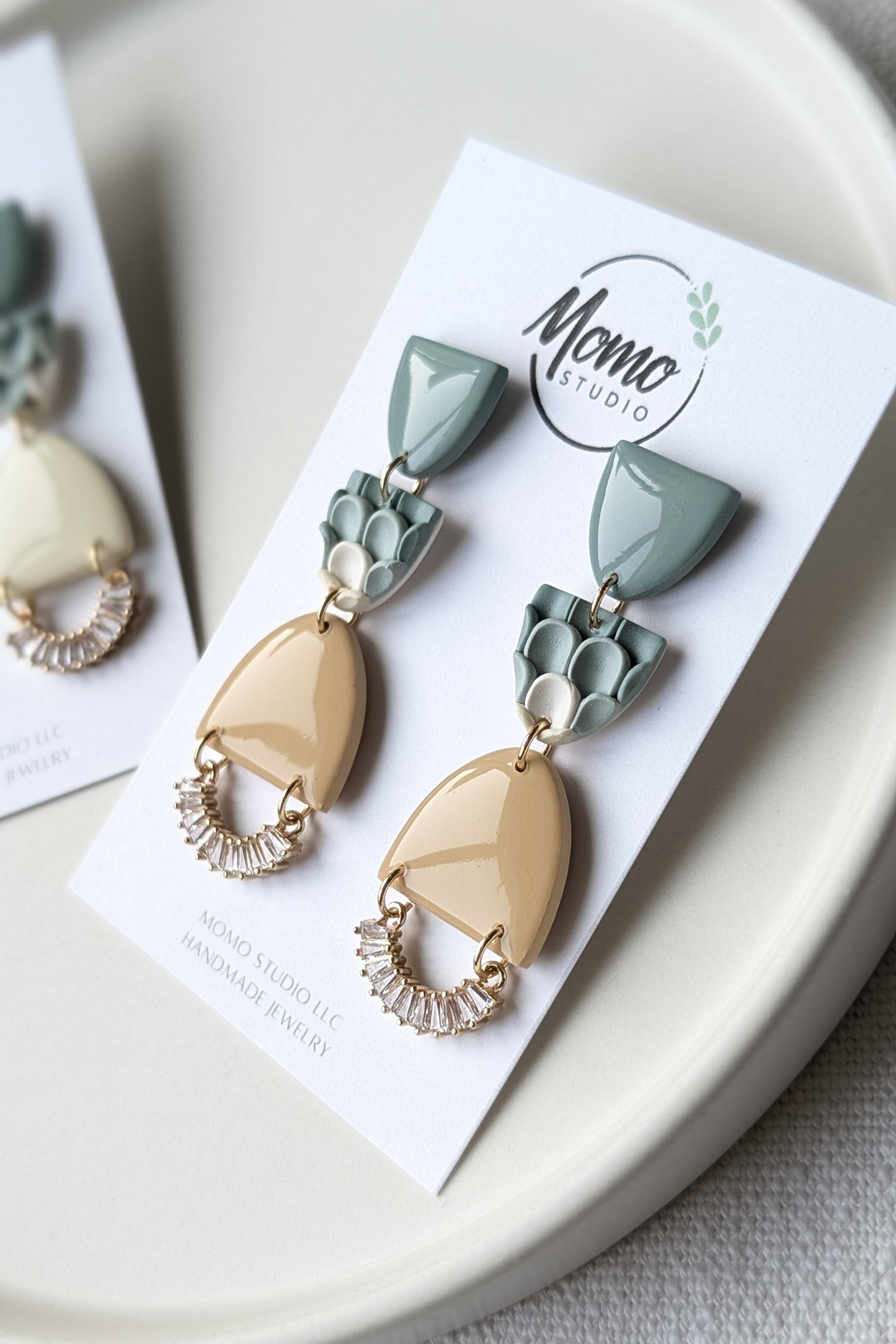 Dangles #11 - Pushed Clay Slab #8 - Needle & Thread (extended) Palette #1