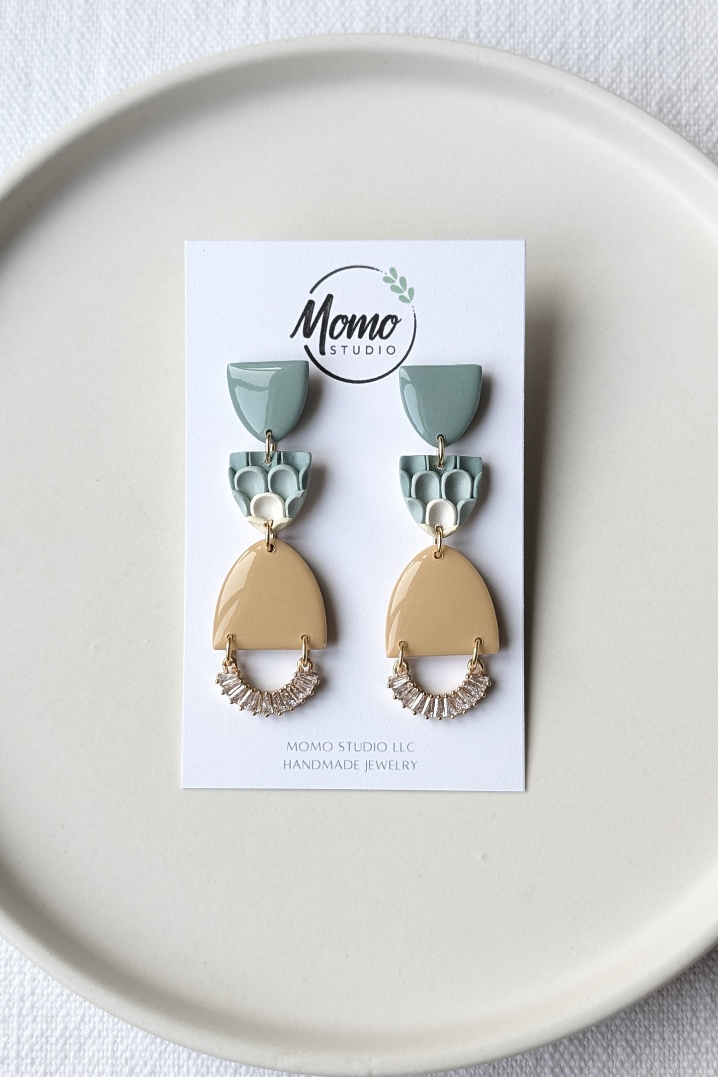 Dangles #11 - Pushed Clay Slab #8 - Needle & Thread (extended) Palette #1