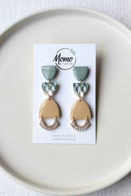 Dangles #11 - Pushed Clay Slab #8 - Needle & Thread (extended) Palette #1