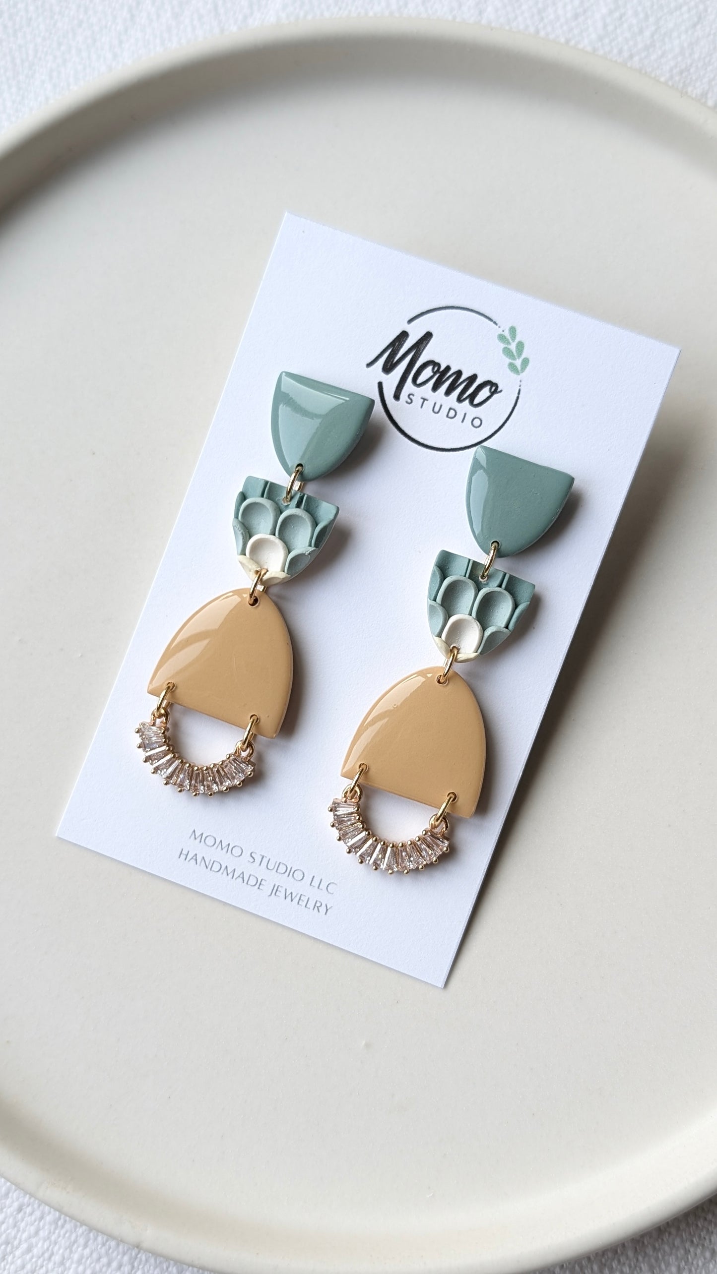 Dangles #11 - Pushed Clay Slab #8 - Needle & Thread (extended) Palette #1