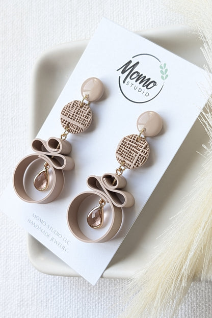 Dangles #4 - Ribbon Collection - Neutral Floral Palette #1