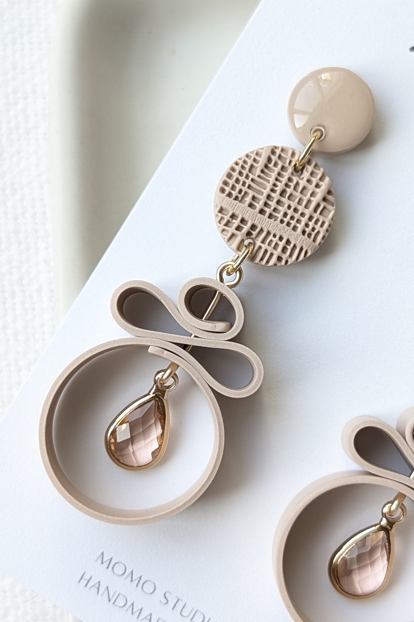 Dangles #4 - Ribbon Collection - Neutral Floral Palette #1